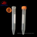 15ml Blue Orange Screw Cap Round Bottom Plastic Centrifuge Tube